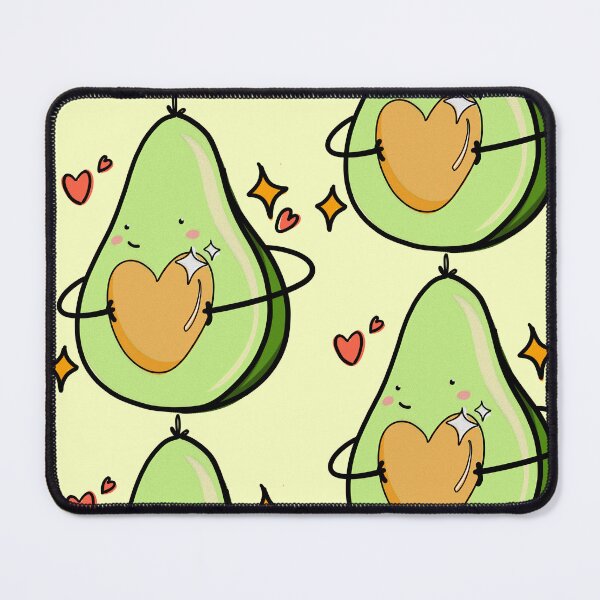 Item preview, Happy Avocado hugging its heart - cute kawaii food character  designed and sold by CuteStuffCo..
