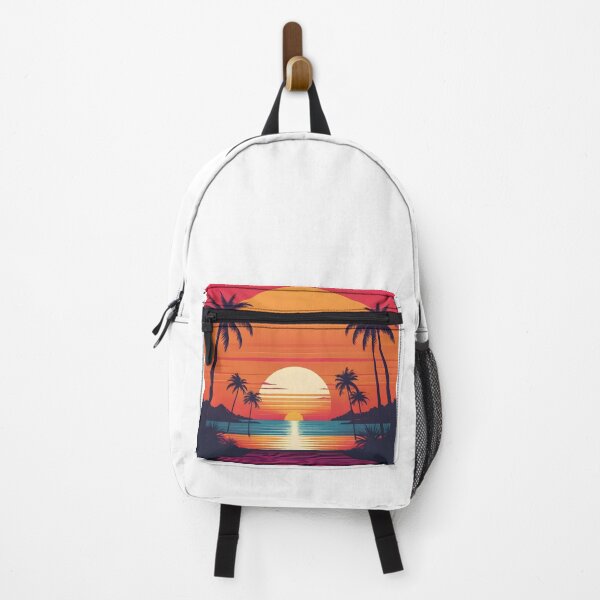 Item preview, Retro Sunset Palm Trees 80s Vintage Aesthetic - 5 designed and sold by RELAX STATION.