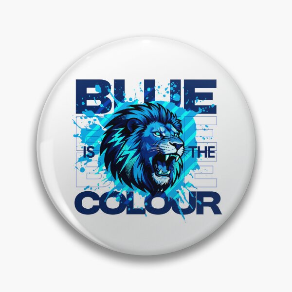 Item preview, Blue Is the Color Football Chant Design (white) designed and sold by Oddistry-Co.