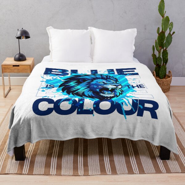 Item preview, Blue Is the Color Football Chant Design (white) designed and sold by Oddistry-Co.