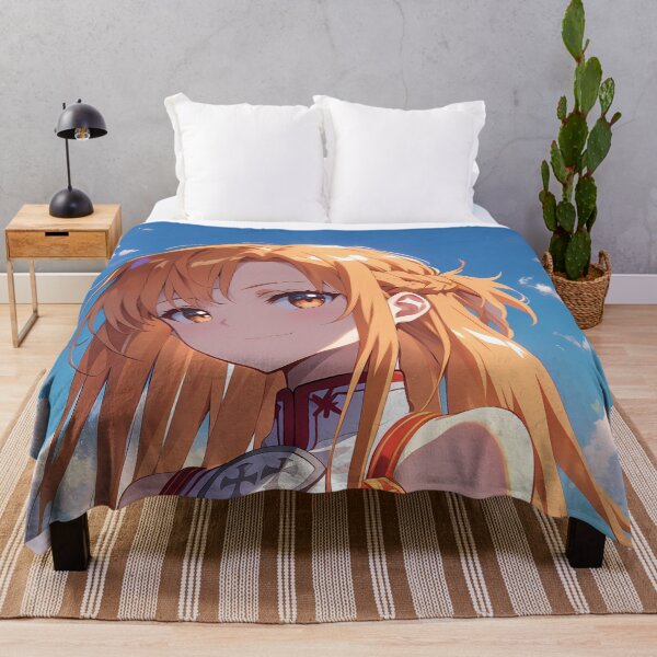 Item preview, Asuna Sword Art Online Orange Hair Waifu Warm Tones Sky designed and sold by Spraykart.