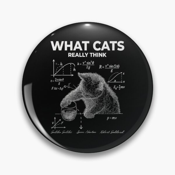 Item preview, What Cats Really Think Funny Physics Cat Meme designed and sold by mlodiljoni.