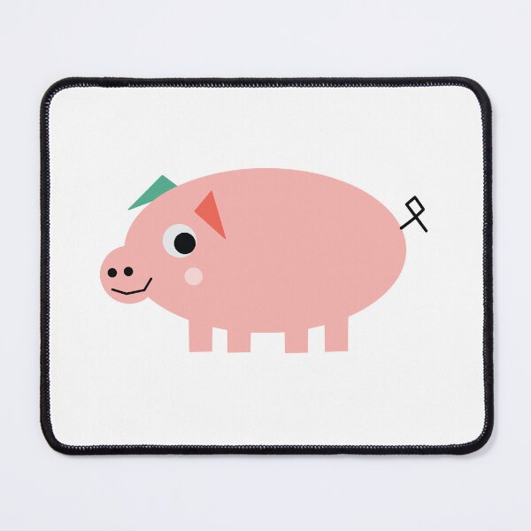 Item preview, Cute Geometric Pig Made from Shapes designed and sold by MadeFromShapes.