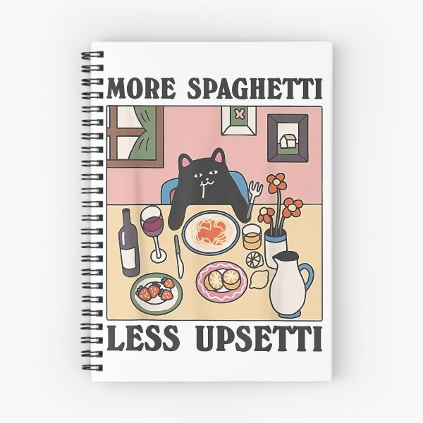 Artikelvorschau, Mehr Spaghetti, weniger Ärger! Lustige Katze isst Spaghetti entworfen und verkauft von SHOPATOR.