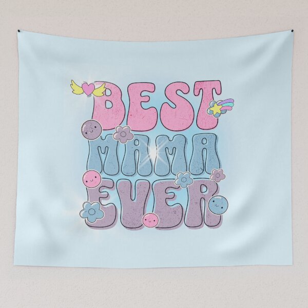 Item preview, Best Mama Ever: Shiny Retro Pastel Graphic with Magical Glow designed and sold by PriyaMagic.