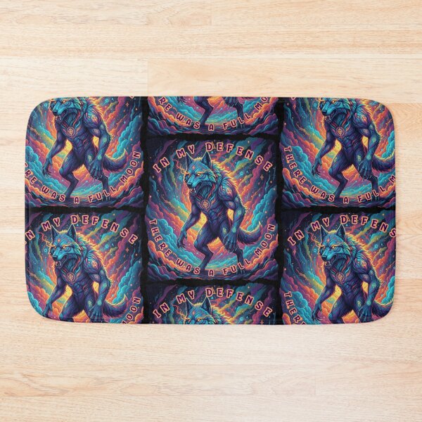 Item preview, Psychedelic Werewolf - In My Defense, There was a Full Moon designed and sold by Shy Fractal Designs.