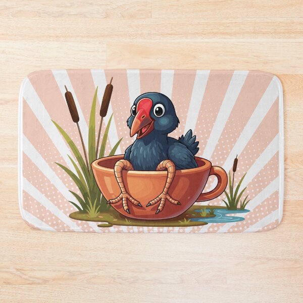 Item preview, Cute Pūkeko in a Mug – Kiwiana Bird Mug Illustration  designed and sold by MvuuStudio.