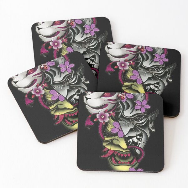 Item preview, Copy of Traditional Japanese Kitsune and Hannya Mask Design Vol.6 designed and sold by Bspaces.