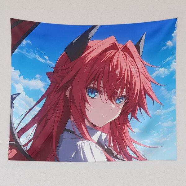 Item preview, Rias Gremory High School Dxd Red Hair Wings Blue Sky designed and sold by Spraykart.