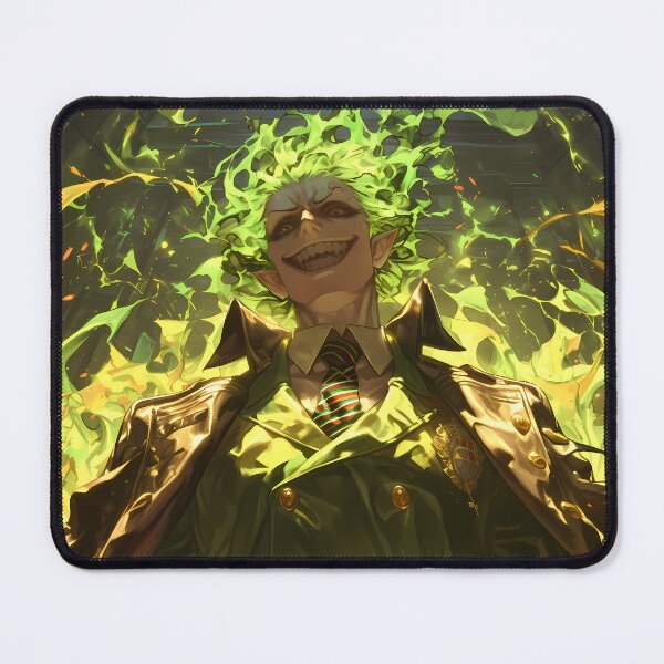 Item preview, Amaimon Blue Exorcist Neon Green Flames Smug Villain Aura designed and sold by Spraykart.