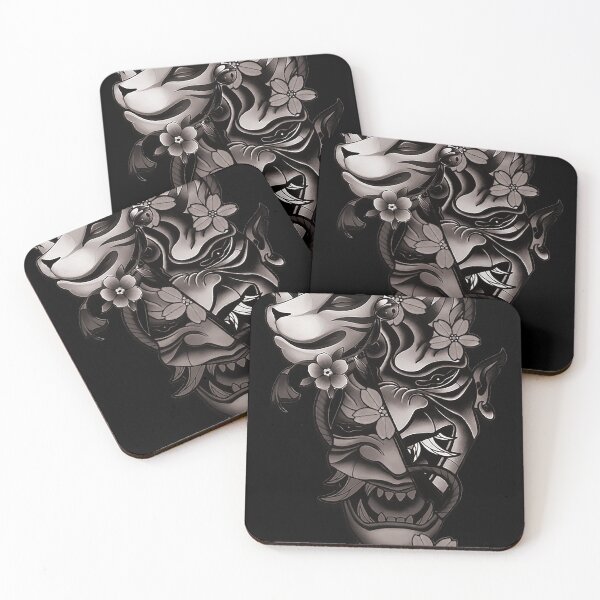Item preview, Traditional Japanese Kitsune and Hannya Mask Design Vol.7 designed and sold by Bspaces.
