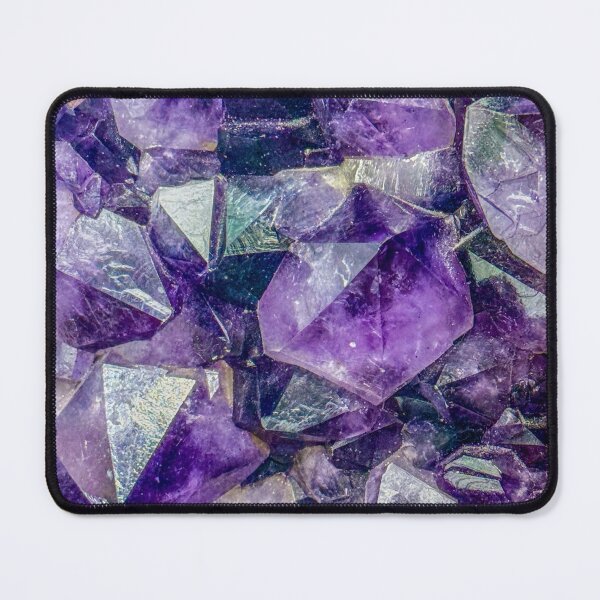 Item preview, Amethyst Crystal Cluster Macro Photography – Purple Gemstone Texture designed and sold by aadventures.