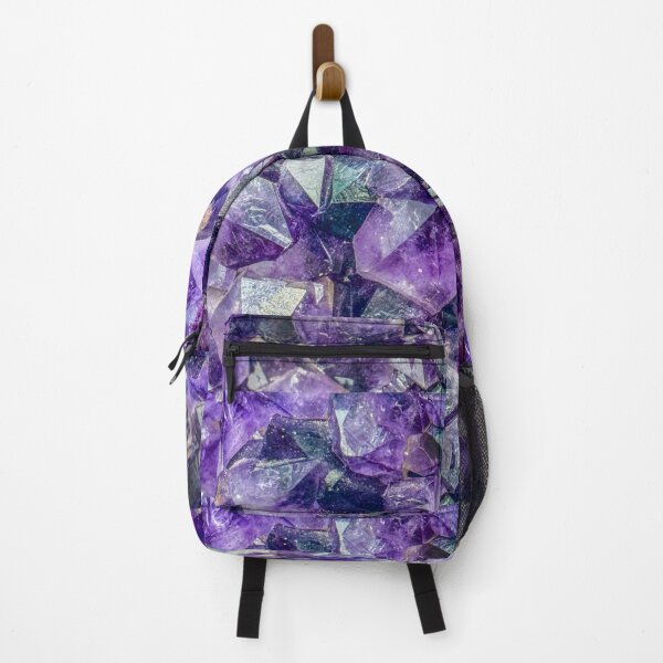 Item preview, Amethyst Crystal Cluster Macro Photography – Purple Gemstone Texture designed and sold by aadventures.