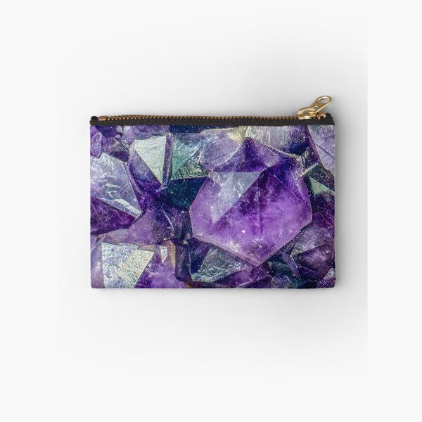 Item preview, Amethyst Crystal Cluster Macro Photography – Purple Gemstone Texture designed and sold by aadventures.