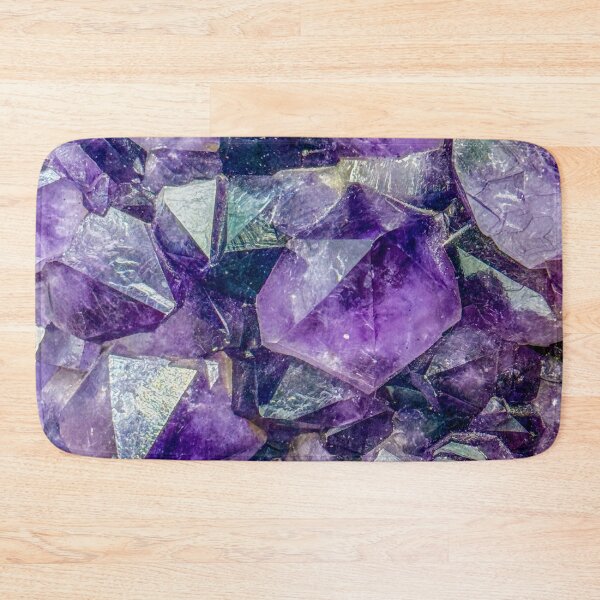 Item preview, Amethyst Crystal Cluster Macro Photography – Purple Gemstone Texture designed and sold by aadventures.