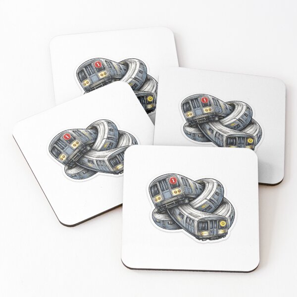 Item preview, New York City subway tied in knots designed and sold by PIXEL POP DESIGNS - Beyond the Norm!.