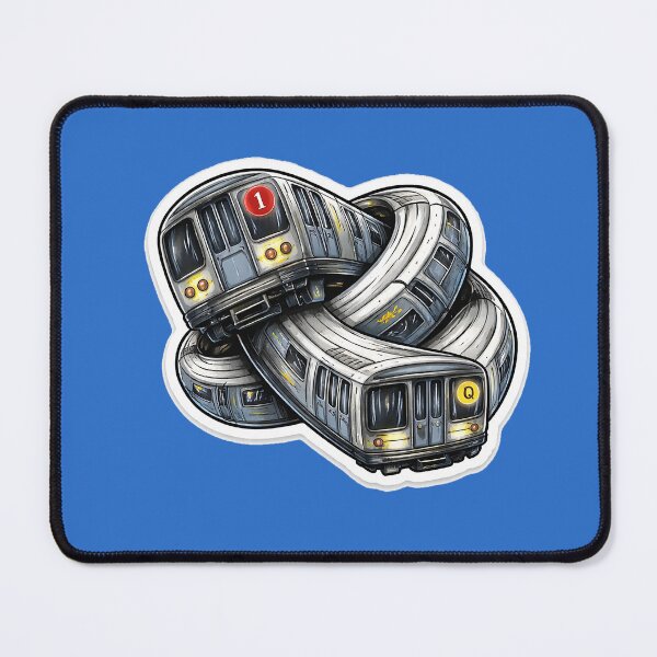 Item preview, New York City subway tied in knots designed and sold by PIXEL POP DESIGNS - Beyond the Norm!.