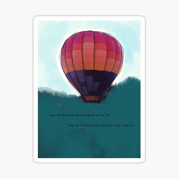 Balloon in the Sky Sticker