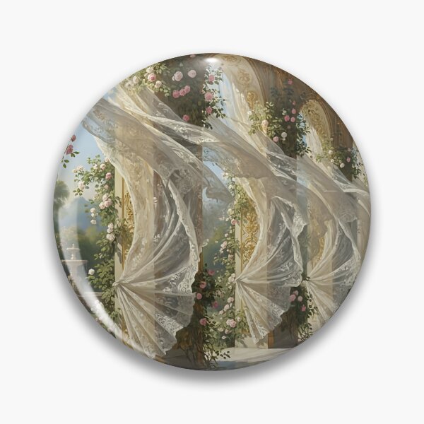 Item preview, Ethereal Rococo Terrace with Breezy Lace and Roses designed and sold by yum1108.