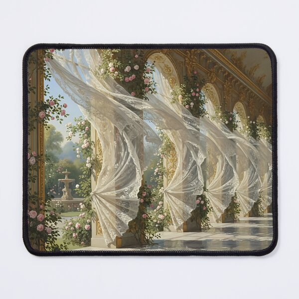 Item preview, Ethereal Rococo Terrace with Breezy Lace and Roses designed and sold by yum1108.