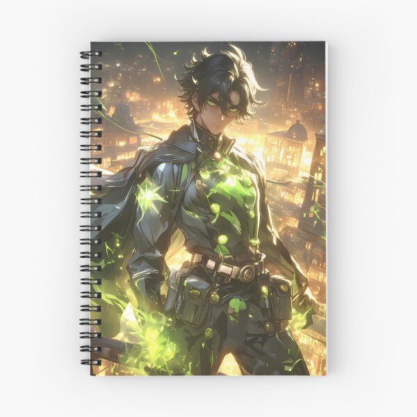 Item preview, Hyakuya Yuuichirou Seraph Of The End Green Aura Guardian In Night City designed and sold by Spraykart.
