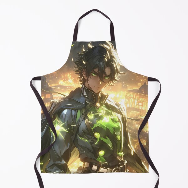 Item preview, Hyakuya Yuuichirou Seraph Of The End Green Aura Guardian In Night City designed and sold by Spraykart.