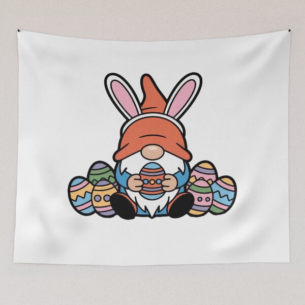 Item preview, Colorful Easter Eggs Cute Gnome designed and sold by QuiteOrbit.