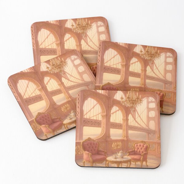 Item preview, Golden Gate Bridge View from Luxury Rococo Terrace designed and sold by yum1108.