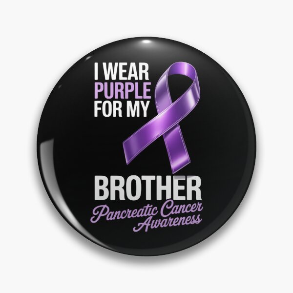 Item preview, I Wear Purple For My Brother Pancreatic Cancer Awareness designed and sold by EllenJast.