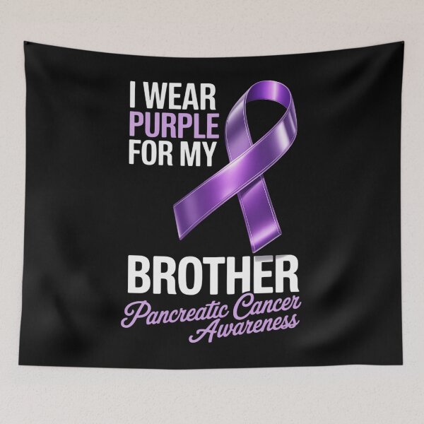 Item preview, I Wear Purple For My Brother Pancreatic Cancer Awareness designed and sold by EllenJast.