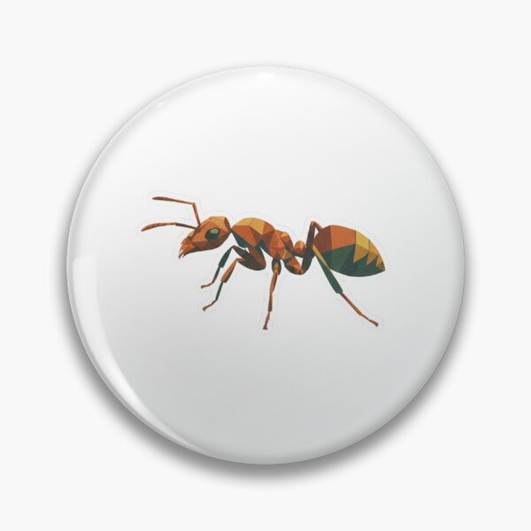 Item preview, Low Poly Ant Sticker – Modern Geometric Design for Nature Lovers designed and sold by bsbd-action.