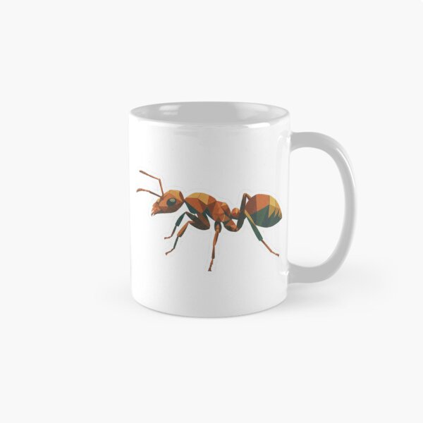 Item preview, Low Poly Ant Sticker – Modern Geometric Design for Nature Lovers designed and sold by bsbd-action.