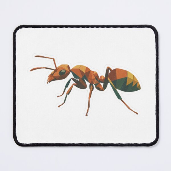 Item preview, Low Poly Ant Sticker – Modern Geometric Design for Nature Lovers designed and sold by bsbd-action.