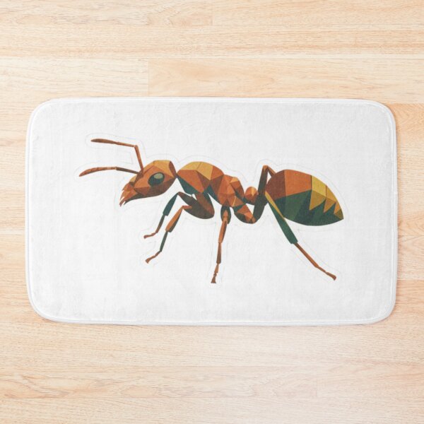 Item preview, Low Poly Ant Sticker – Modern Geometric Design for Nature Lovers designed and sold by bsbd-action.