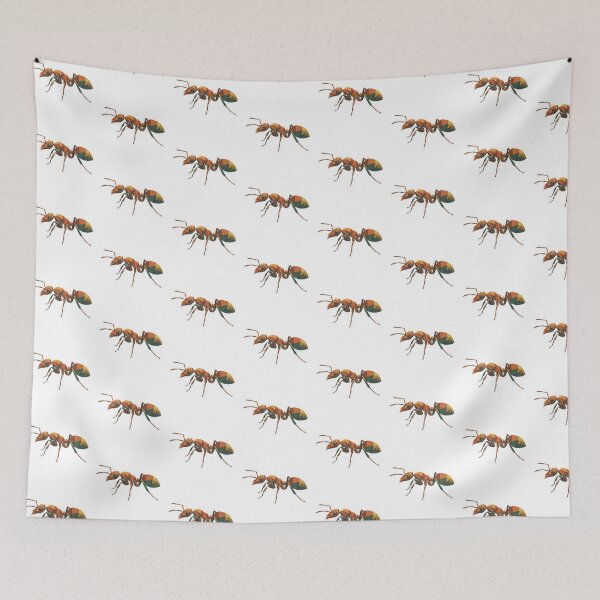 Item preview, Low Poly Ant Sticker – Modern Geometric Design for Nature Lovers designed and sold by bsbd-action.