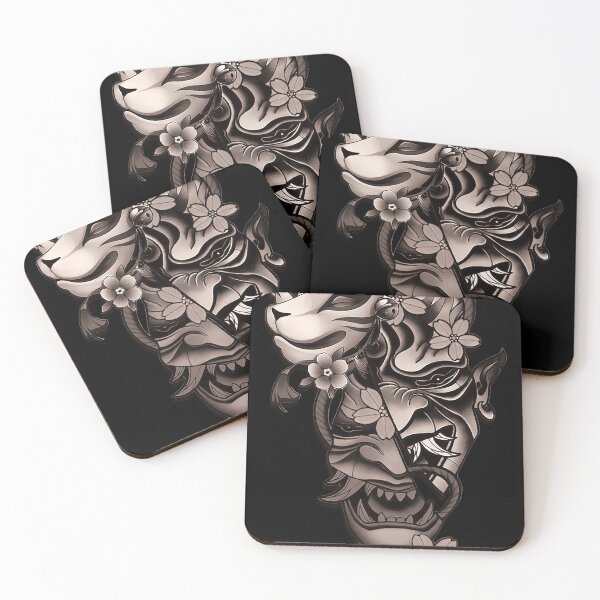 Item preview,  Traditional Japanese Kitsune and Hannya Mask Design Vol.8 designed and sold by Bspaces.