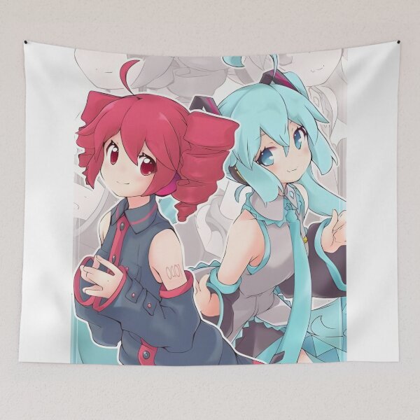 Item preview, Kasane Teto Fan Art, Minimalist Anime Style designed and sold by RadiantGraphics.