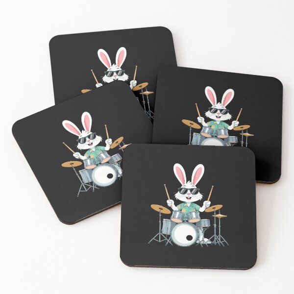 Item preview, Drum Set Player Bunny Men Easter designed and sold by EllenJast.