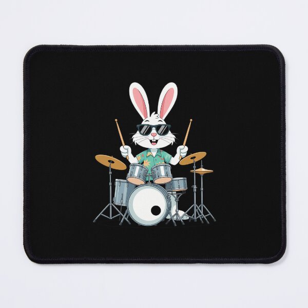Item preview, Drum Set Player Bunny Men Easter designed and sold by EllenJast.