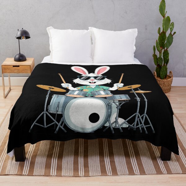 Item preview, Drum Set Player Bunny Men Easter designed and sold by EllenJast.