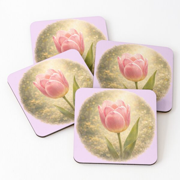Item preview, Elegant Spring Tulip – Graceful Floral Portrait designed and sold by TheJoyfulPen.