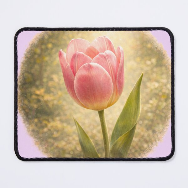 Item preview, Elegant Spring Tulip – Graceful Floral Portrait designed and sold by TheJoyfulPen.