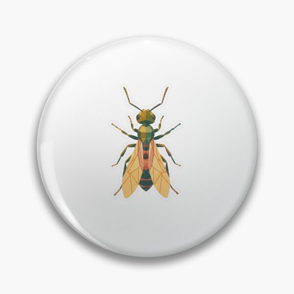 Item preview, Queen Ant Low Poly Sticker – Symmetrical Geometric Art for Minimalist Decoration designed and sold by bsbd-action.