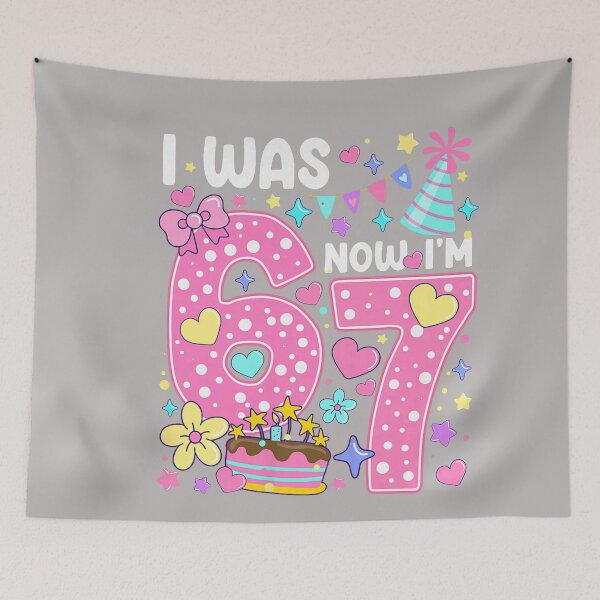 Item preview, 7 Year Old Birthday I was 6 Now I'm 7 67 Meme designed and sold by GreggRoss.