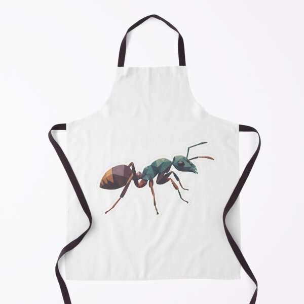 Item preview, Low Poly Glass Ant Sticker – Geometric Turquoise Design for Students designed and sold by bsbd-action.