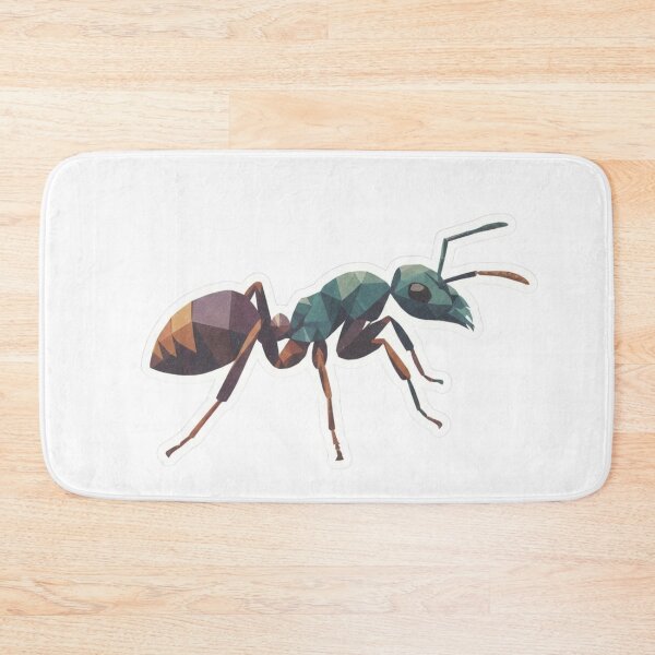 Item preview, Low Poly Glass Ant Sticker – Geometric Turquoise Design for Students designed and sold by bsbd-action.