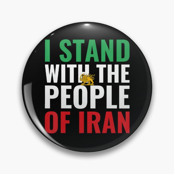 Item preview, I Stand With Iran Free Iran Freedom Iran Flag Solidarity Message designed and sold by herbwaters.
