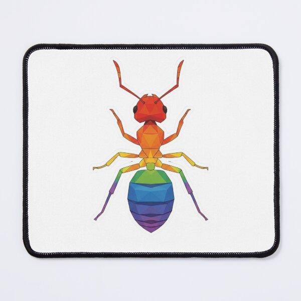 Item preview, Rainbow Ant Sticker – Low Poly Pride Design to Celebrate Diversity designed and sold by bsbd-action.