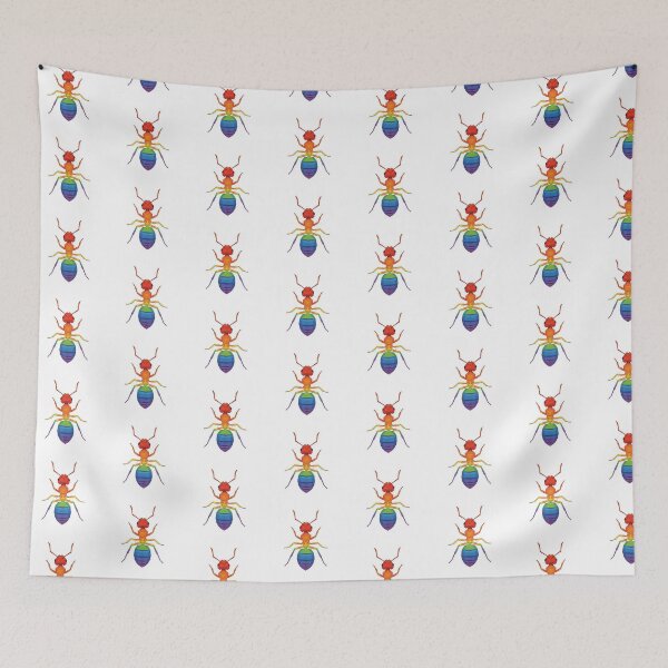 Item preview, Rainbow Ant Sticker – Low Poly Pride Design to Celebrate Diversity designed and sold by bsbd-action.
