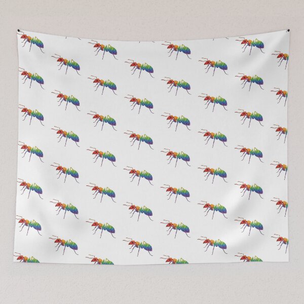 Item preview, Rainbow Worker Ant Sticker – Multicolor Art for Insect Lovers designed and sold by bsbd-action.